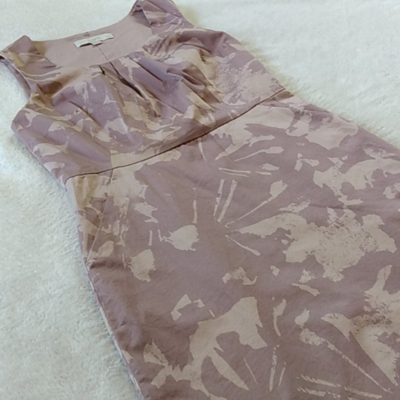 Loft Lavender and Dusty Pink Midi Dress - Picture 2 of 8